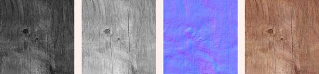 Textures for visualisations - rough wood